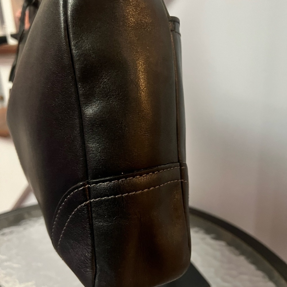 Vintage Coach Hamilton Black Leather Hobo Bag - Picture 7 of 13